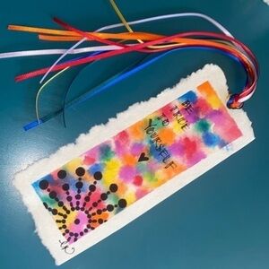 PRIDE-Hand painted Bookmark